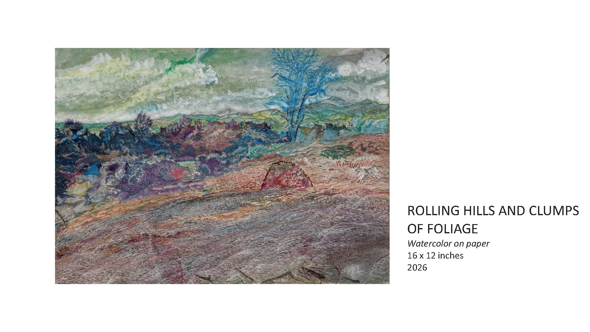 Rolling Hills and Clumps of Foliage by Yawar Abbas